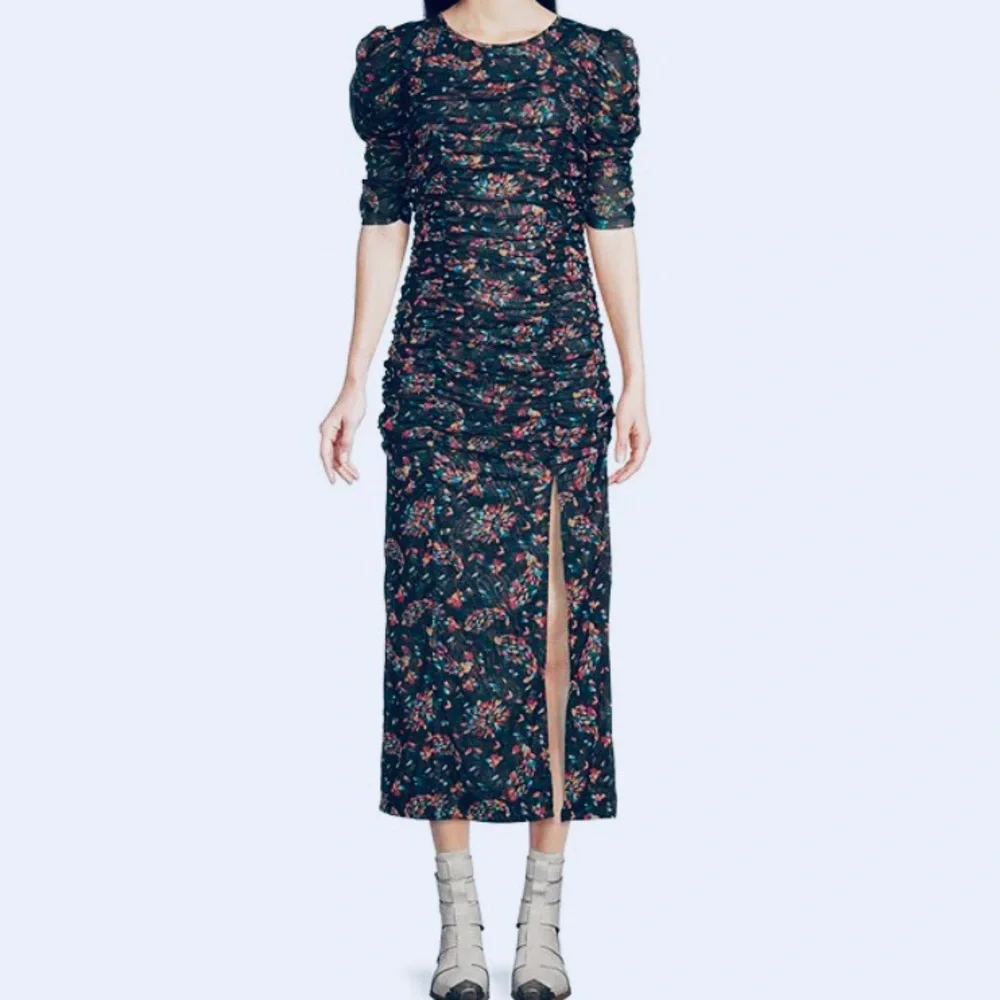 FREE PEOPLE BRIELLA FLORAL MIDI DRESS